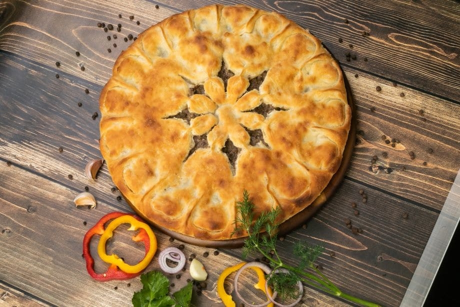 Осетинский пирог с мясом рецепт с фото пошагово